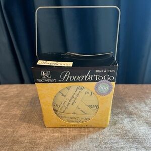 K&Company Proverbs To Go Decorative Paper Set
